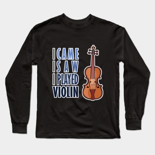 Funny Violin Long Sleeve T-Shirt